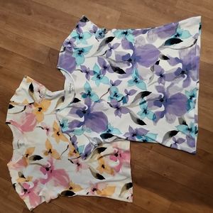 Lot of 2 bling short sleeve tees